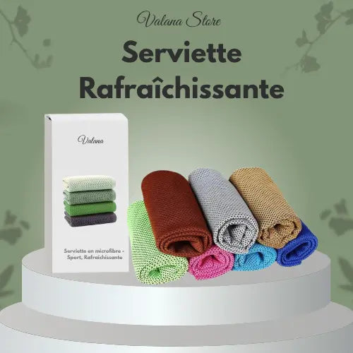 Serviette rafraîchissante, serviette d’été, confort et fraîcheur pour toutes activités