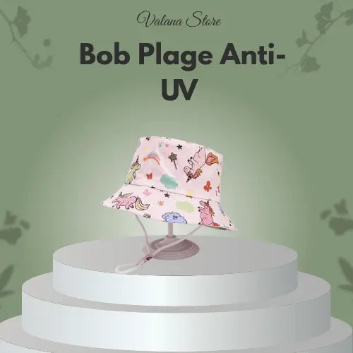 Bob anti-UV pour bébé, protection tête et visage, accessoire été
