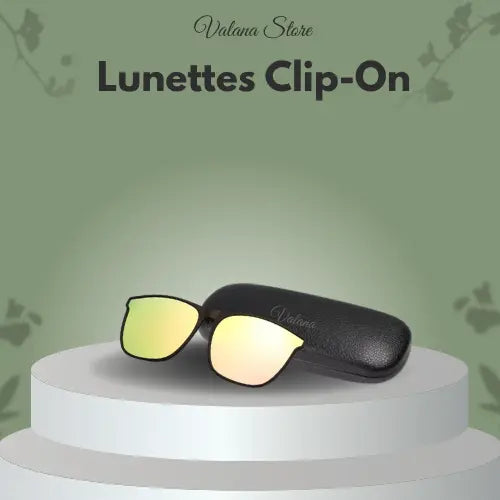 Lunettes clip-on polarisées blanches, design épuré, solution efficace contre l’éblouissement