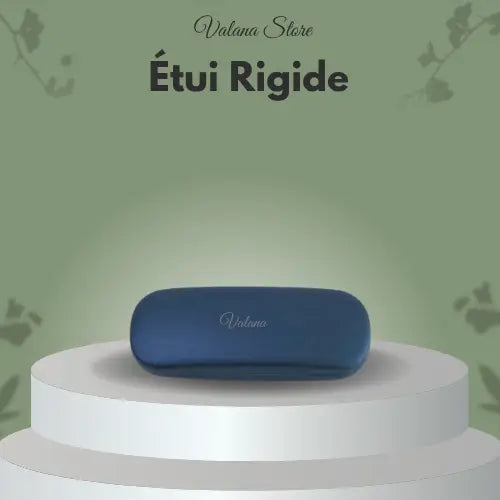 Étui rigide lunettes bleu, étui nacré, protection garantie et design élégant pour vos lunettes