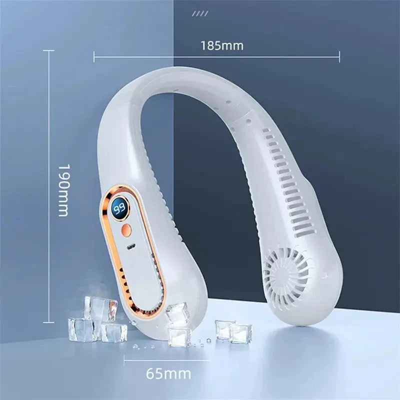 Ventilateur de cou silencieux, mini ventilateur USB design, fraîcheur personnalisée en été