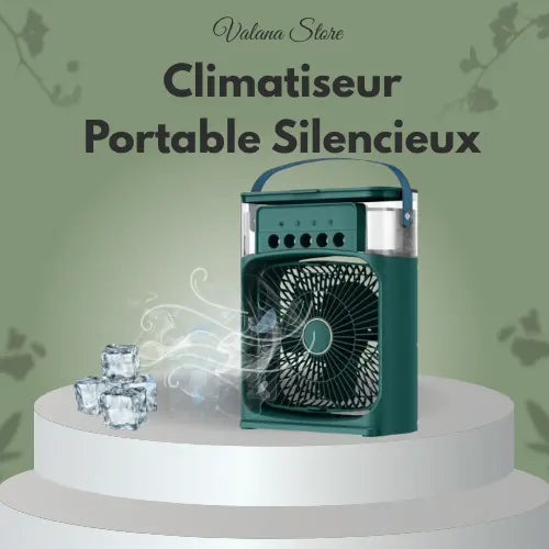 Climatiseur compact portable, rafraîchisseur d’air silencieux pour l’été