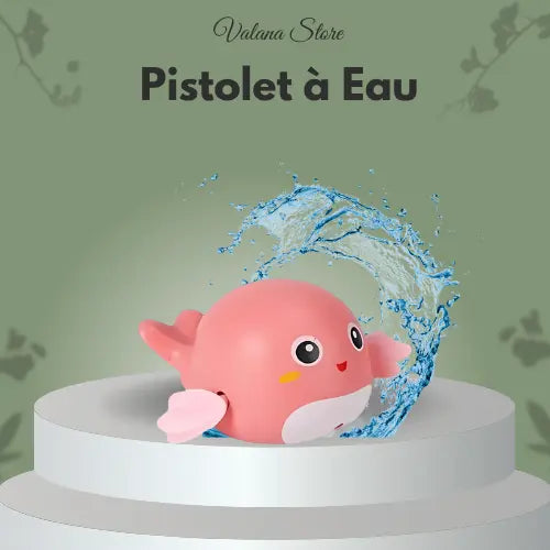 Canard de bain rose, jouet à remonter, animal flottant rigolo pour bébé et enfant