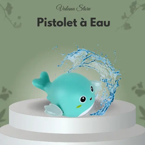 Canard de bain bleu, jouet animal flottant, canard à remonter pour enfants, bain amusant