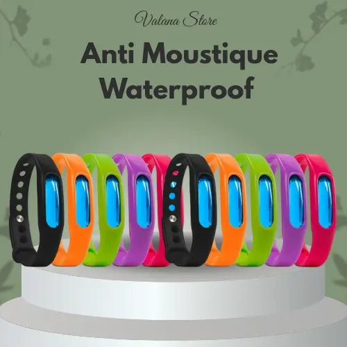 Bracelet anti moustique waterproof blanc, bracelet discret, protection waterproof pour toutes activités d’été