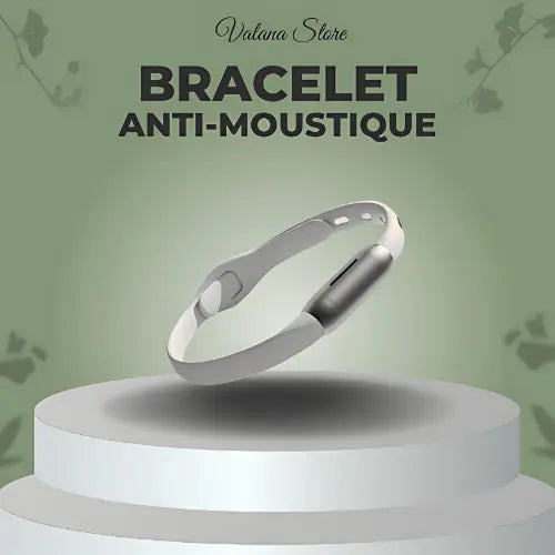 Bracelet anti-moustique blanc, bracelet discret, efficacité naturelle pour toute la famille