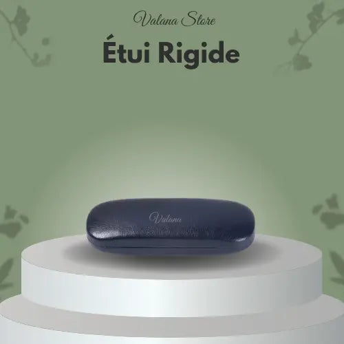 Étui rigide lunettes bleu, étui nacré, protection optimale et design élégant pour vos lunettes